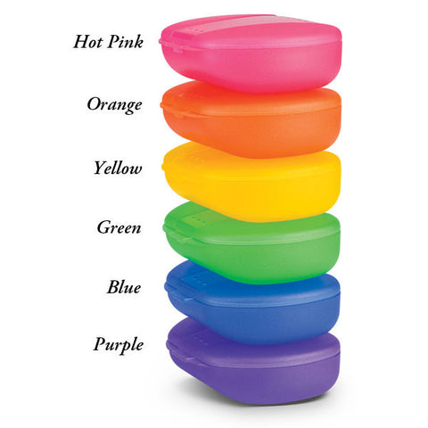 Translucent Tropocal Colors Retainer Boxes Pack of 12pcs