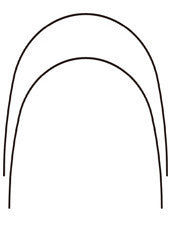NITI SuperElastic Arch Wire Round Natural Arch Pack of 10
