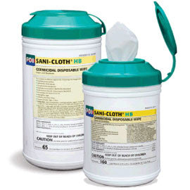 Sani-Cloth HB Large Wipes 6"x6.75" EPA Regular Hospital Disinfectant Bactercidal