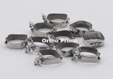 Pre-welded 1st Molar Band with Double Tubes, MBT*, With Cleats, 100pcs Starter Kit